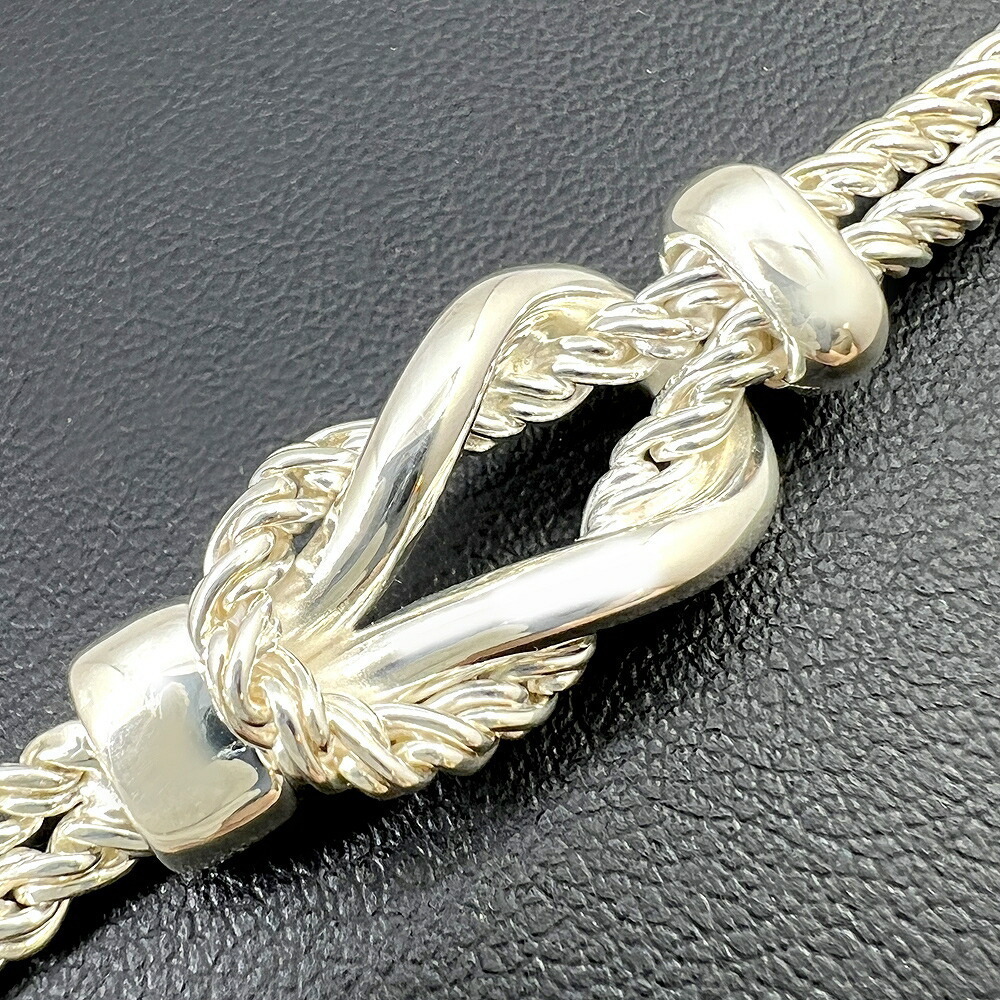 Tiffany Co Double Rope Center Knot Necklace Silver Jewelry Accessory Pendant - Picture 8 of 8